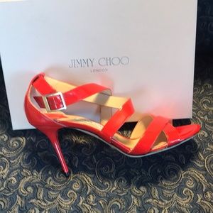 Jimmy Choo Louise sandal color flame (red)